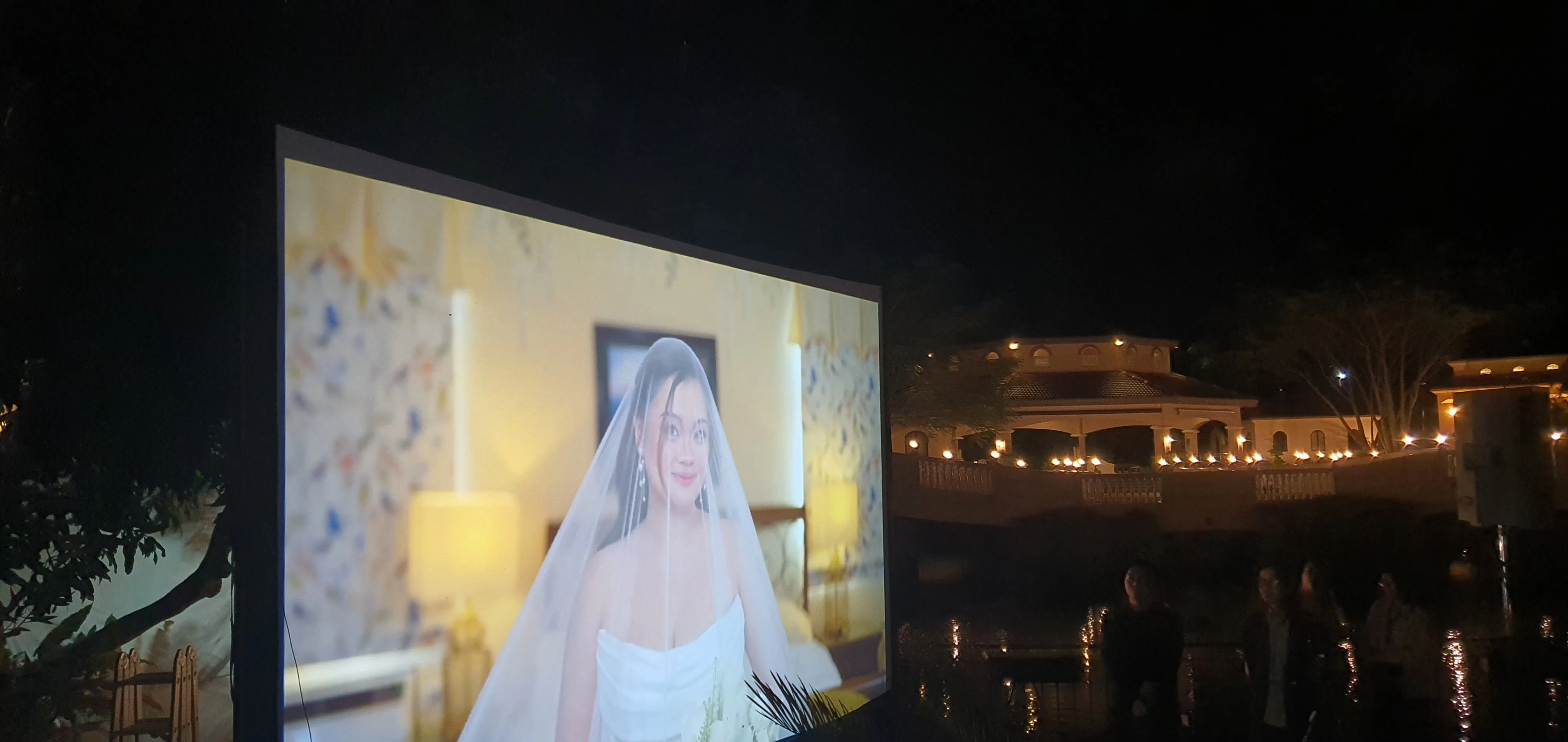 Wedding tribute and video playback